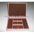 pink color hinged jewellery storage case